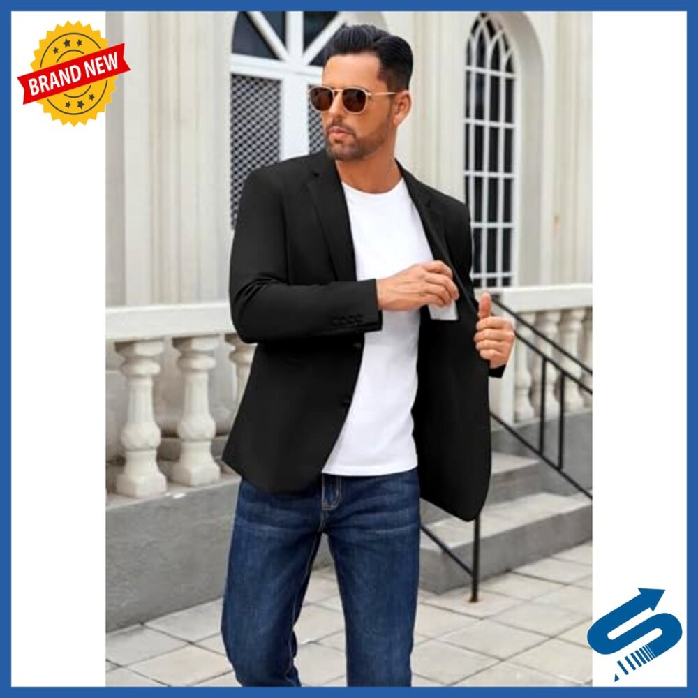 Lightweight Regular Fit Blazer, Two Button Sport … - image 4